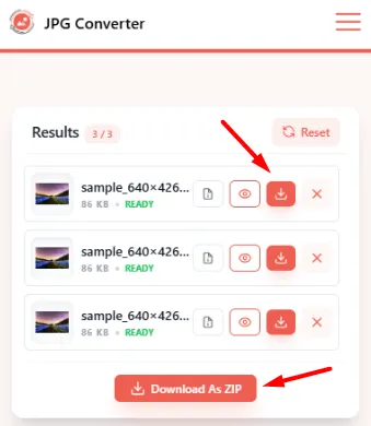 Download merged PDF on iPhone